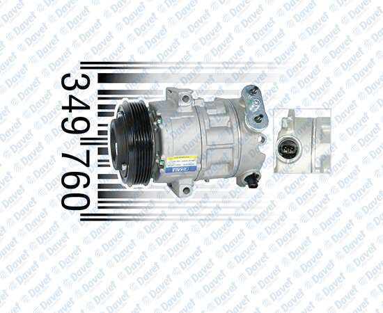 KALE 349760 Klima Kompresoru Opel Corsa D Z10xep / Z12xep / A12xer / Z14xep / A14xer / - Corsa E B12xel / B14xej [5pk - V Kayis Kasnagi] [110mm]